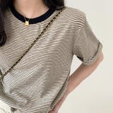 Tシャツ ボーダートップス カットソーレディース | COCOMOMO | 詳細画像2 