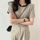 Tシャツ ボーダートップス カットソーレディース | COCOMOMO | 詳細画像3 