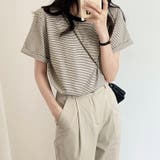 Tシャツ ボーダートップス カットソーレディース | COCOMOMO | 詳細画像6 