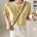 ライトイエロー | Tシャツ ボーダートップス カットソーレディース | COCOMOMO