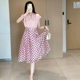 Vネックブラウス フレンチスリーブ オフィスカジュアル | COCOMOMO | 詳細画像12