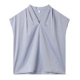 Vネックブラウス フレンチスリーブ オフィスカジュアル | COCOMOMO | 詳細画像28