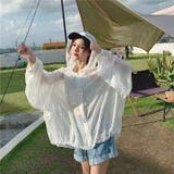 シアーパーカー シースルージップパーカー 薄手オーバーサイズパーカー | COCOMOMO | 詳細画像8