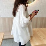 ブラウス ペプラムブラウス バルーンスリーブTシャツ | COCOMOMO | 詳細画像11
