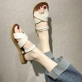 サンダル フラットクロスベルトサンダル ぺたんこサンダル | COCOMOMO | 詳細画像4