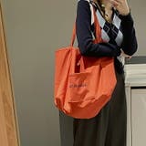 オレンジ | バッグ トートバッグ大容量 キャンバスバッグ | COCOMOMO