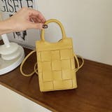 イエロー | バッグ ショルダーバッグ メッシュ編み込みショルダーバッグ | COCOMOMO