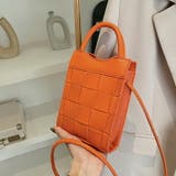 オレンジ | バッグ ショルダーバッグ メッシュ編み込みショルダーバッグ | COCOMOMO