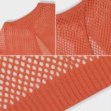 ノースリーブ 透かし編みバックスリットトップス 2wayメッシュニットベスト | COCOMOMO | 詳細画像11
