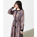 ロングワンピース フレンチスリーブワンピース ダマスク柄ワンピース | COCOMOMO | 詳細画像68 