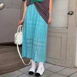 スカート 総レーススカート 刺繍スカート | COCOMOMO | 詳細画像2 