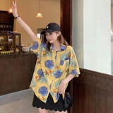 シャツ アロハシャツ リーフ柄半袖シャツ | COCOMOMO | 詳細画像9 