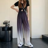 ボトムス ワイドパンツ グラデーションパンツ | COCOMOMO | 詳細画像3