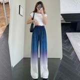 ボトムス ワイドパンツ グラデーションパンツ | COCOMOMO | 詳細画像13