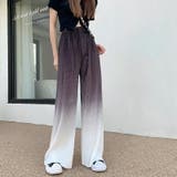 ボトムス ワイドパンツ グラデーションパンツ | COCOMOMO | 詳細画像5