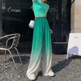 ボトムス ワイドパンツ グラデーションパンツ | COCOMOMO | 詳細画像7