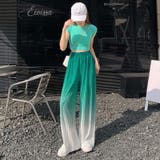 ボトムス ワイドパンツ グラデーションパンツ | COCOMOMO | 詳細画像9