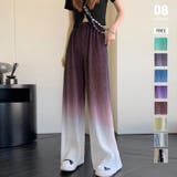 ブラウン | ボトムス ワイドパンツ グラデーションパンツ | COCOMOMO