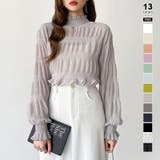 ライトグレー | 【2026新色登場】 シアーブラウス シャーリングブラウス | COCOMOMO