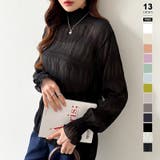 ブラック | 【2026新色登場】 シアーブラウス シャーリングブラウス | COCOMOMO