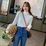 ハイネック 長袖Tシャツ 選べる11カラー長袖トップス | COCOMOMO | 詳細画像6