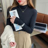 ハイネック 長袖Tシャツ 選べる11カラー長袖トップス | COCOMOMO | 詳細画像13