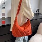 オレンジ・レッド | ショルダーバッグ キルティングバッグ 韓国ファッションバッグ | COCOMOMO