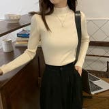 ニット ハイネックニット 秋冬リブニット | COCOMOMO | 詳細画像5 