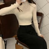 ニット ハイネックニット 秋冬リブニット | COCOMOMO | 詳細画像6 