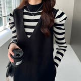 パフスリーブニット ハイネック リブニット | COCOMOMO | 詳細画像8 