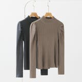 パフスリーブニット ハイネック リブニット | COCOMOMO | 詳細画像53 