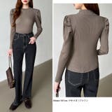 パフスリーブニット ハイネック リブニット | COCOMOMO | 詳細画像43 