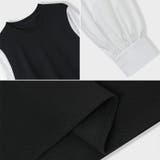 ワンピース パフスリーブドッキングワンピース オールインワン | COCOMOMO | 詳細画像10