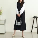 ワンピース パフスリーブドッキングワンピース オールインワン | COCOMOMO | 詳細画像2