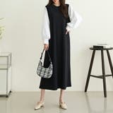 ワンピース パフスリーブドッキングワンピース オールインワン | COCOMOMO | 詳細画像5