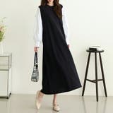 ワンピース パフスリーブドッキングワンピース オールインワン | COCOMOMO | 詳細画像6