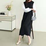 ワンピース パフスリーブドッキングワンピース オールインワン | COCOMOMO | 詳細画像9