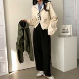 ジャケット フェイクレザージャケット クロップドレザージャケット | COCOMOMO | 詳細画像11 