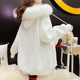 パーカー オーバーサイズ ファー付きジップアップパーカー | COCOMOMO | 詳細画像13 