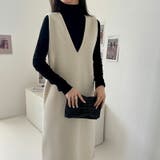 ジャンパースカート Vネックジャンパースカート Vネックワンピース | COCOMOMO | 詳細画像6 