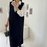 ジャンパースカート Vネックジャンパースカート Vネックワンピース | COCOMOMO | 詳細画像8 