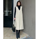 ジャンパースカート Vネックジャンパースカート Vネックワンピース | COCOMOMO | 詳細画像13 