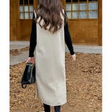 ジャンパースカート Vネックジャンパースカート Vネックワンピース | COCOMOMO | 詳細画像17 