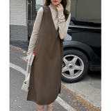 ジャンパースカート Vネックジャンパースカート Vネックワンピース | COCOMOMO | 詳細画像20 