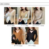 ニット カシュクールリブニット クロスニット | COCOMOMO | 詳細画像18