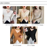 ニット カシュクールリブニット クロスニット | COCOMOMO | 詳細画像18 