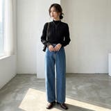 暖かさこっそり仕込む、裏起毛ブラウス シャーリングブラウス オフィスカジュアル | COCOMOMO | 詳細画像15 