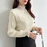 新色登場！裏起毛シャーリングブラウス ハイネックブラウス オフィスカジュアル | COCOMOMO | 詳細画像2 