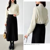 新色登場！裏起毛シャーリングブラウス ハイネックブラウス オフィスカジュアル | COCOMOMO | 詳細画像5 