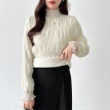 新色登場！裏起毛シャーリングブラウス ハイネックブラウス オフィスカジュアル | COCOMOMO | 詳細画像6 